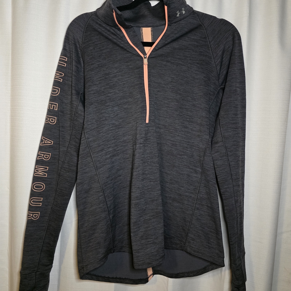 Under Armour Gray and Pink Pullover